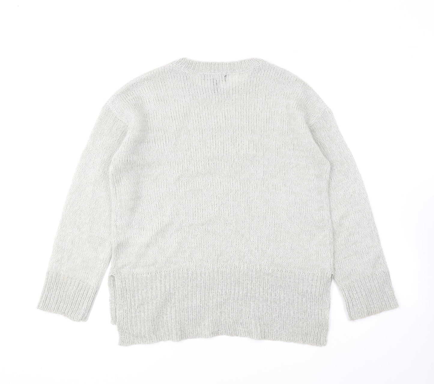 Womens UK Size S New Look Grey Pullover Jumper