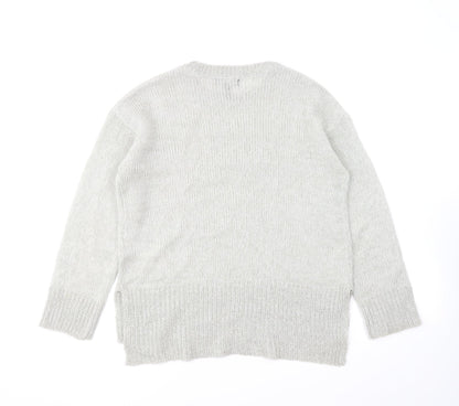 Womens UK Size S New Look Grey Pullover Jumper