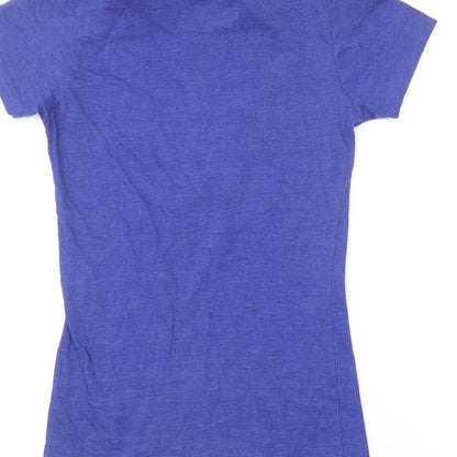 Womens UK Size S Reebok Blue Basic T-Shirt