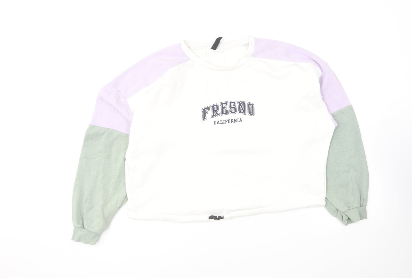 H&M Womens Multicoloured Cotton Pullover Sweatshirt Size M Pullover - Fresno California