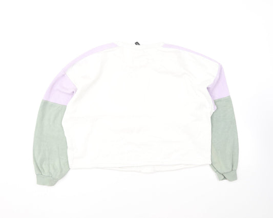 H&M Womens Multicoloured Cotton Pullover Sweatshirt Size M Pullover - Fresno California