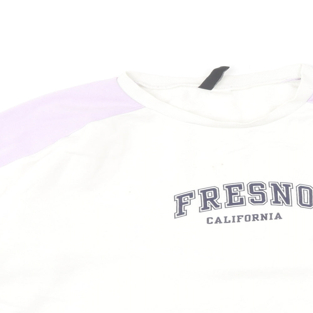 H&M Womens Multicoloured Cotton Pullover Sweatshirt Size M Pullover - Fresno California