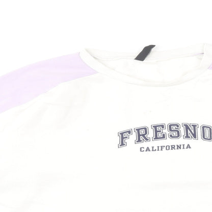 H&M Womens Multicoloured Cotton Pullover Sweatshirt Size M Pullover - Fresno California