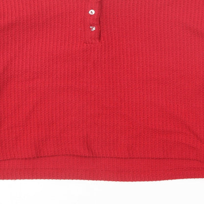 Primark Womens Red Roll Neck Polyester Pullover Jumper Size M