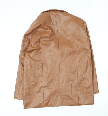 Womens UK Size XS PRETTYLITTLETHING Brown Jacket