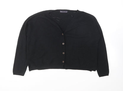 Womens UK Size S Marks and Spencer Black Cardigan Jumper