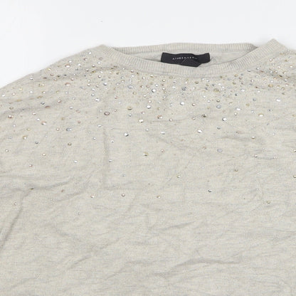 Womens UK Size 10 Atmosphere Beige Pullover Jumper