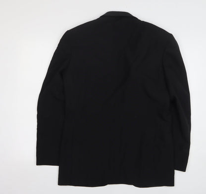 Mr Harry Mens Black Wool Jacket Suit Jacket Size 38