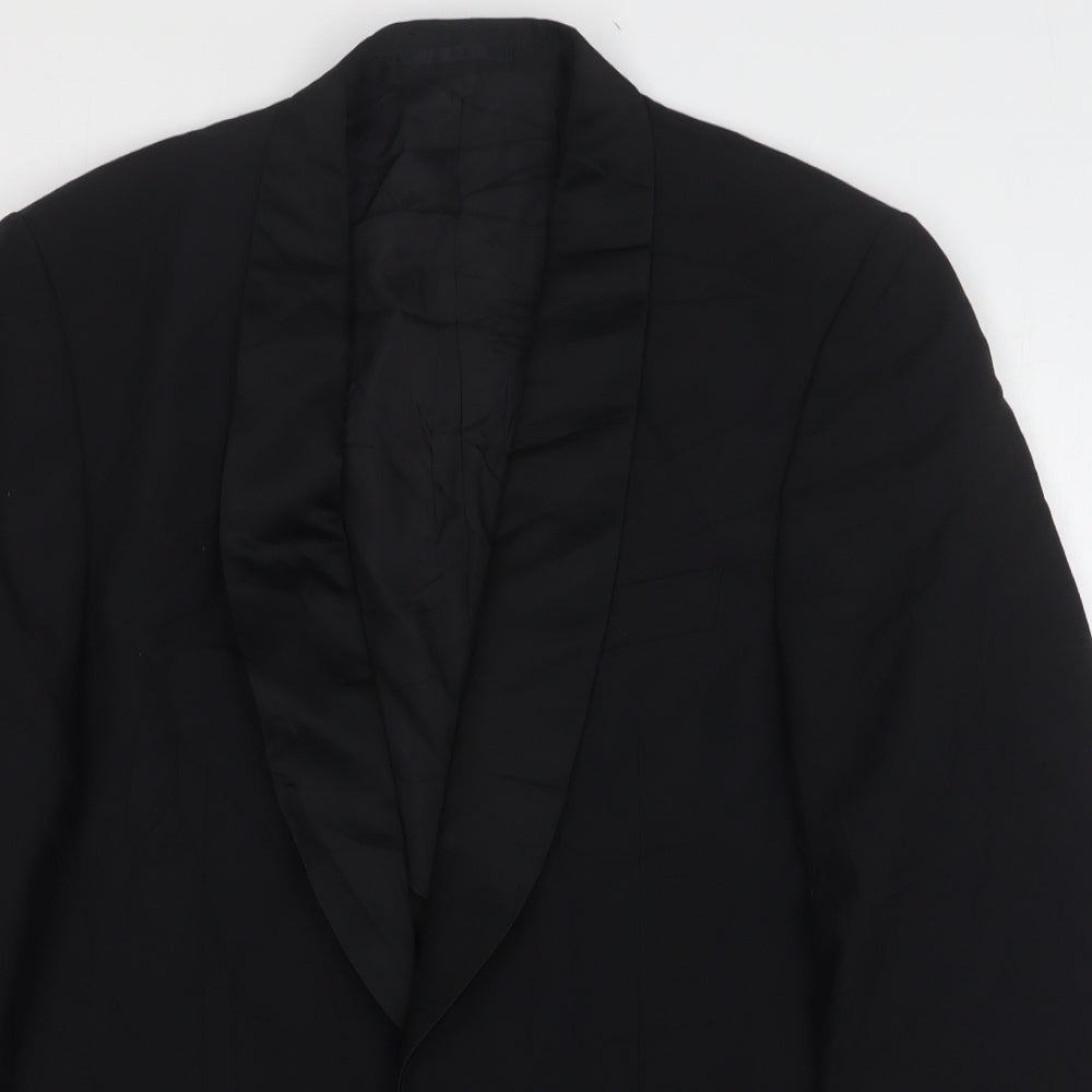Mr Harry Mens Black Wool Jacket Suit Jacket Size 38