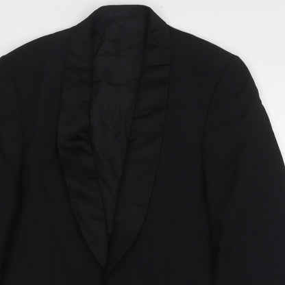 Mr Harry Mens Black Wool Jacket Suit Jacket Size 38