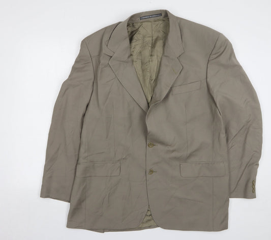 Mens UK Size 42 The Label Regular Beige Suit Jacket