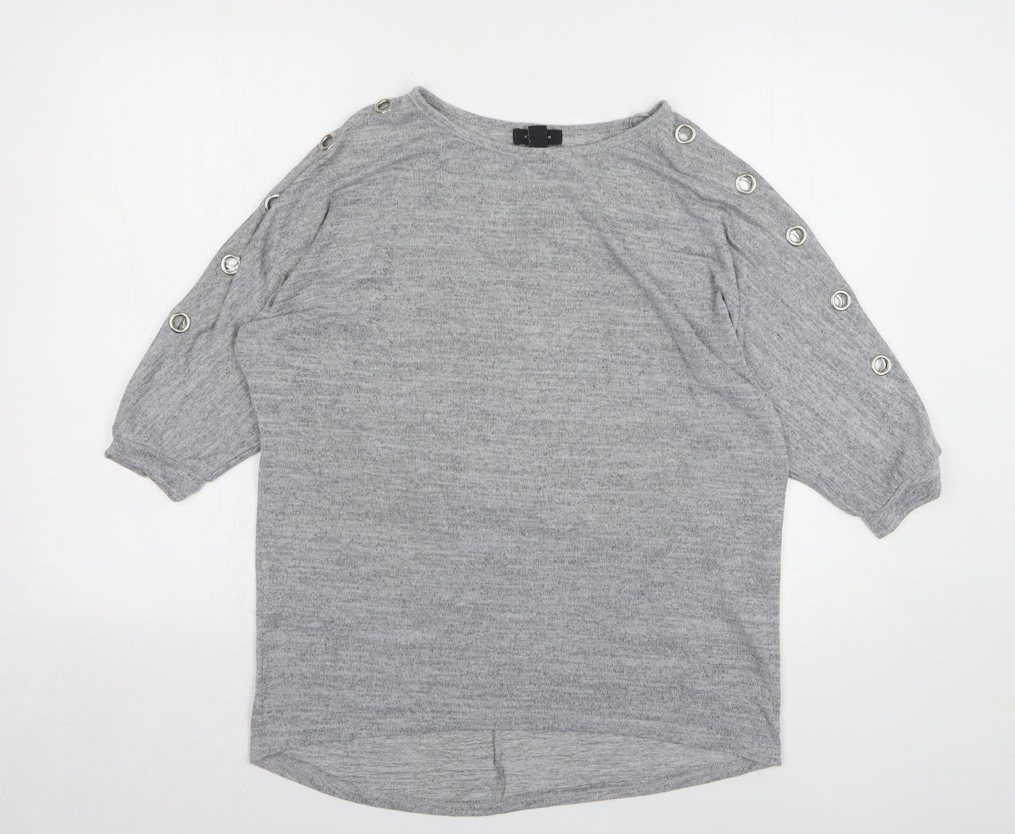 Womens UK Size M New Look Grey Pullover Jumper