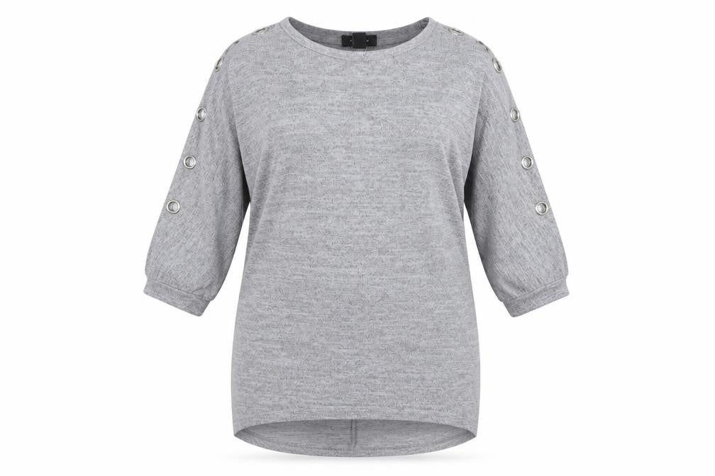 Womens UK Size M New Look Grey Pullover Jumper