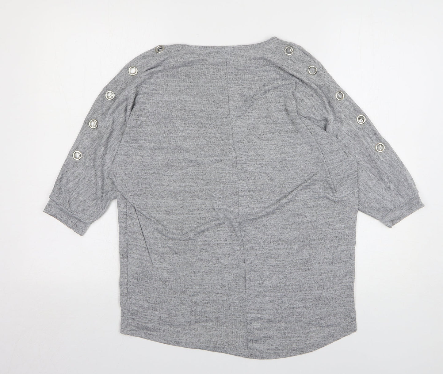 Womens UK Size M New Look Grey Pullover Jumper