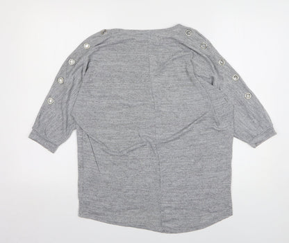 Womens UK Size M New Look Grey Pullover Jumper