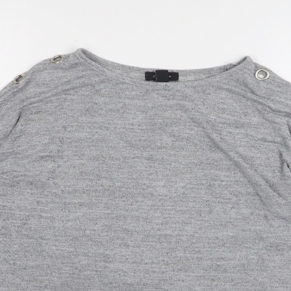 Womens UK Size M New Look Grey Pullover Jumper