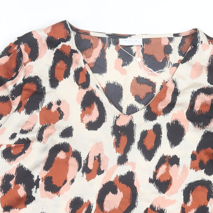 Womens UK Size 10 VILA Multicoloured Basic Blouse