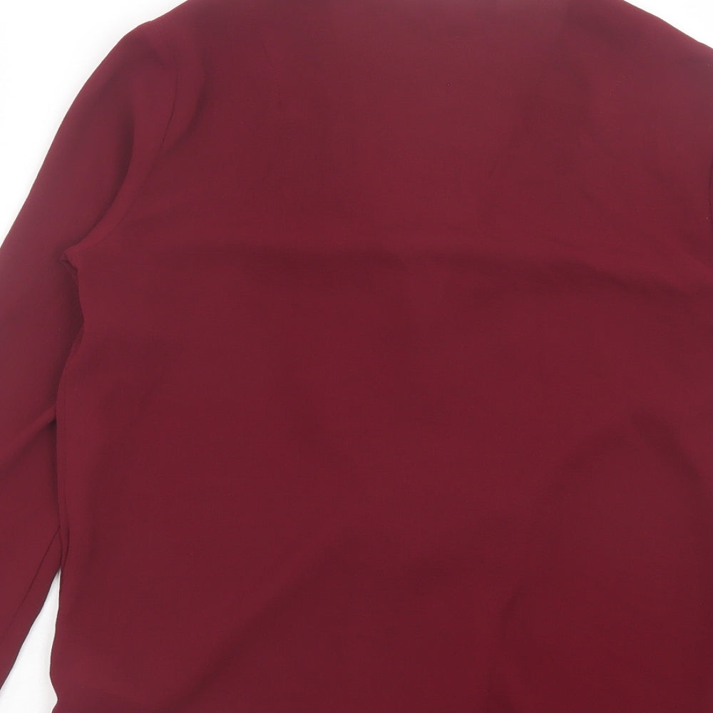 Womens UK Size 8 Topshop Purple Basic Blouse