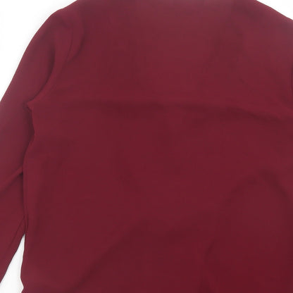 Womens UK Size 8 Topshop Purple Basic Blouse