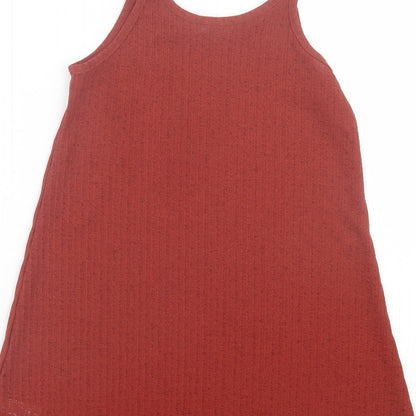 Primark Womens Brown Polyester A-Line Size XS Scoop Neck Pullover