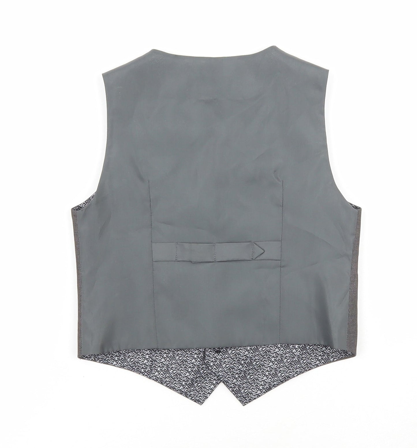 NEXT Boys Grey Gilet Blazer Size 3-4 Years Button - Suit