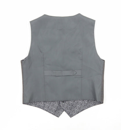 NEXT Boys Grey Gilet Blazer Size 3-4 Years Button - Suit