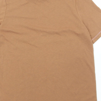 Womens UK Size 10 River Island Brown Basic T-Shirt