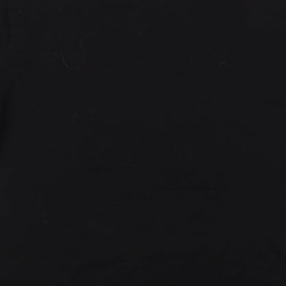 SheIn Womens Black Polyester Basic T-Shirt Size L Crew Neck - Stay True