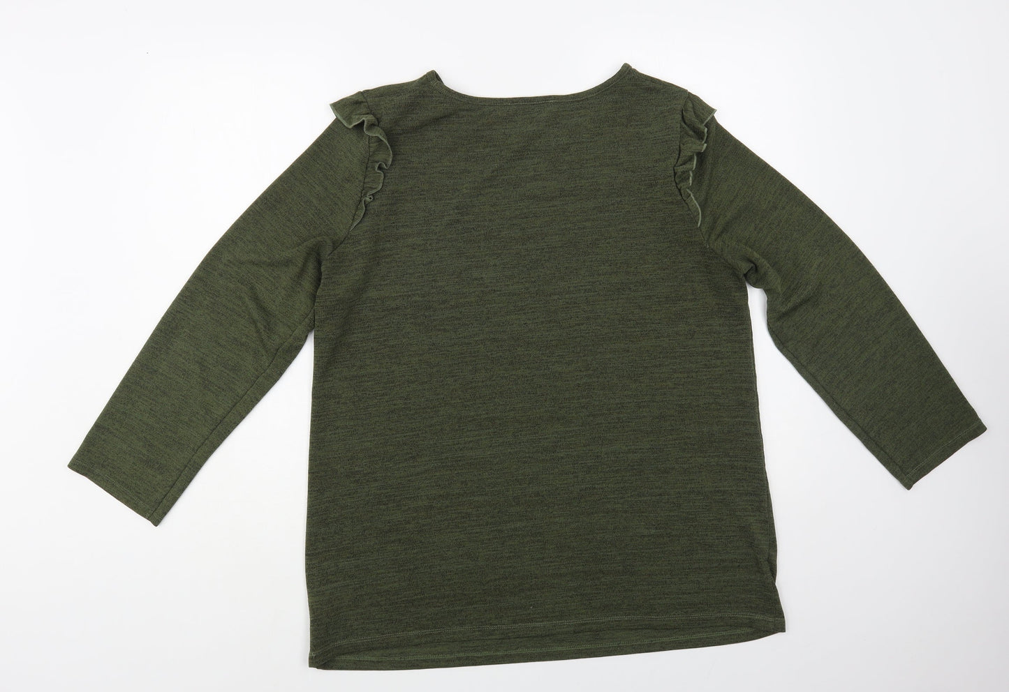 Womens UK Size 16 Papaya Green Pullover Jumper