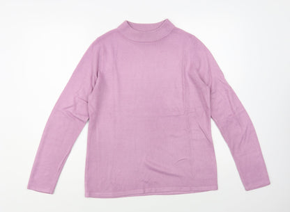 Womens UK Size 10 Marks and Spencer Purple Pullover Jumper