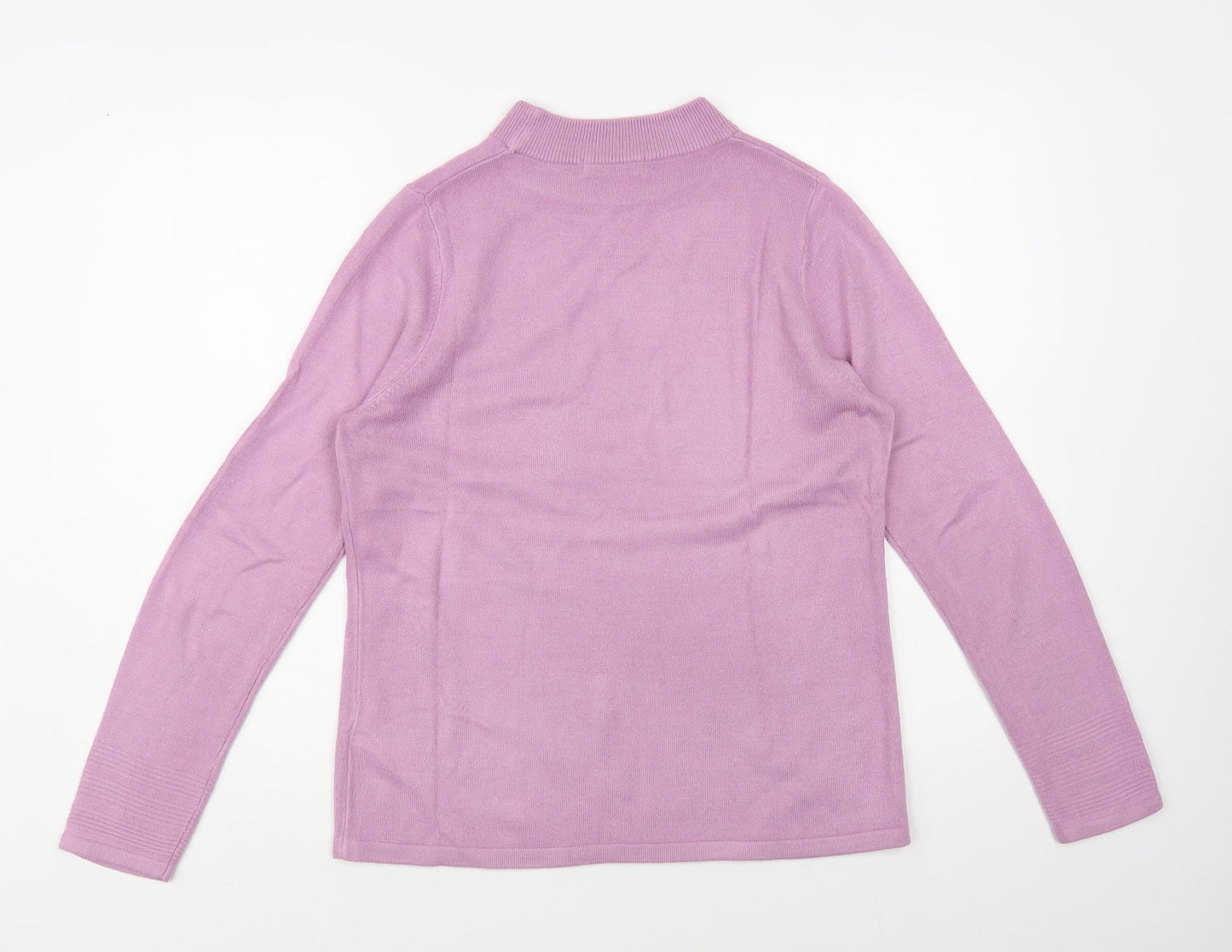 Womens UK Size 10 Marks and Spencer Purple Pullover Jumper