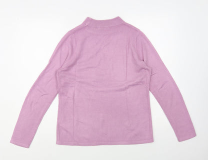 Womens UK Size 10 Marks and Spencer Purple Pullover Jumper