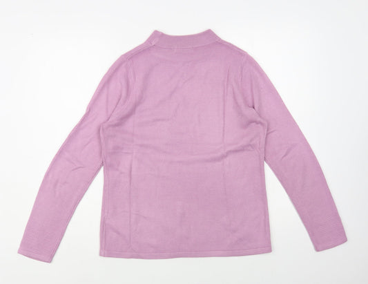 Womens UK Size 10 Marks and Spencer Purple Pullover Jumper