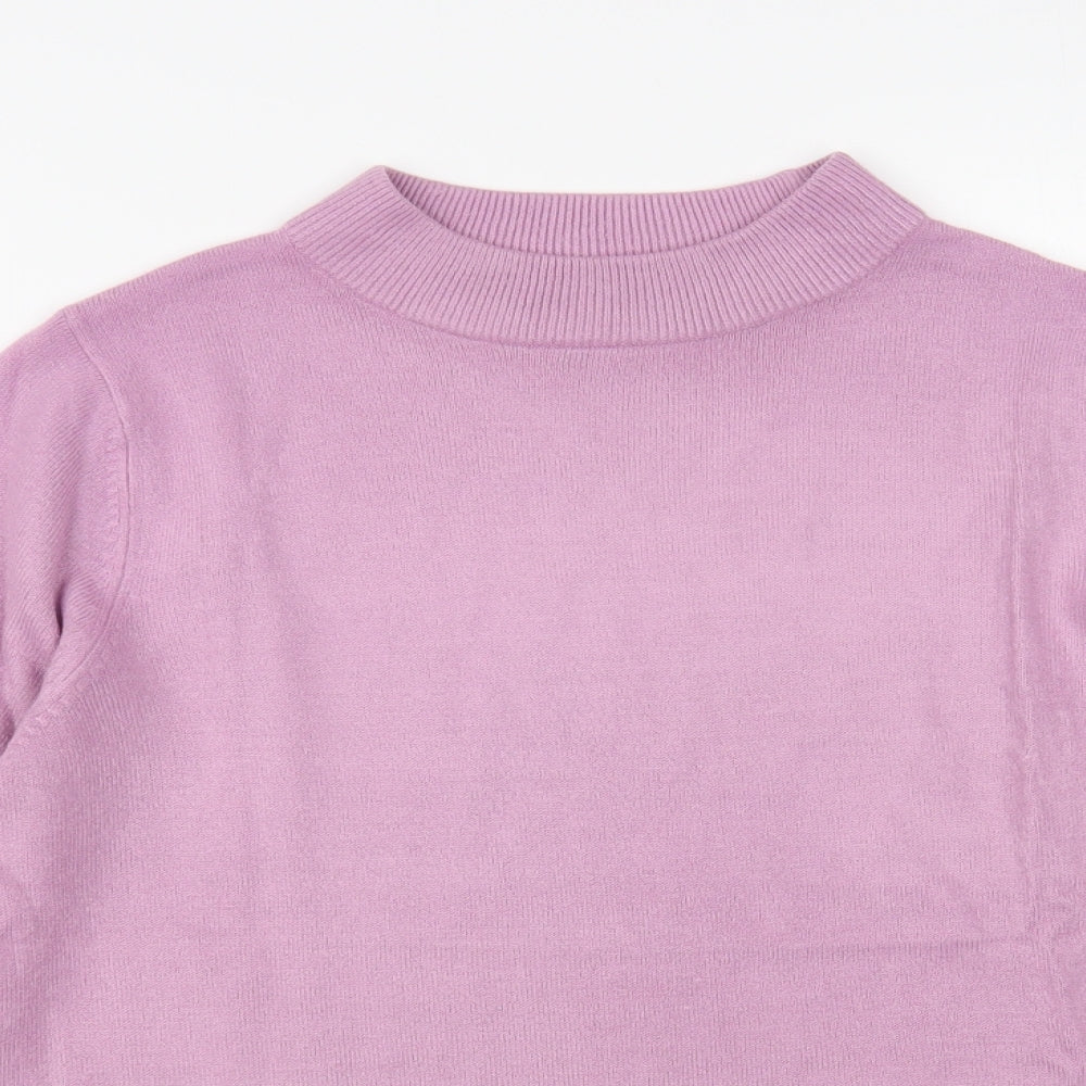Womens UK Size 10 Marks and Spencer Purple Pullover Jumper