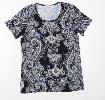Womens UK Size 12 Gerard Blue Basic T-Shirt