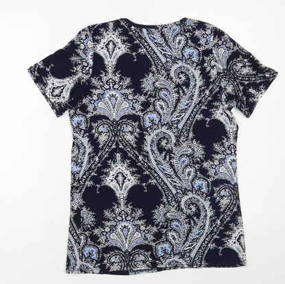Womens UK Size 12 Gerard Blue Basic T-Shirt