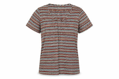 Womens UK Size 8 Marks and Spencer Multicoloured Basic T-Shirt