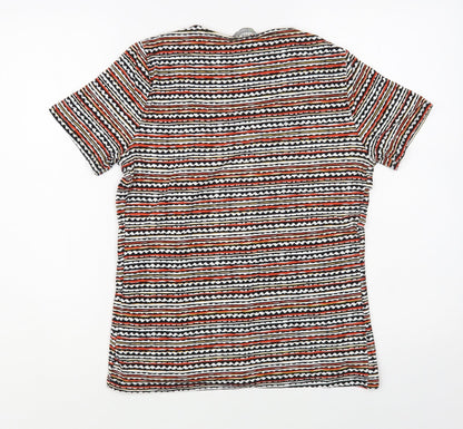 Womens UK Size 8 Marks and Spencer Multicoloured Basic T-Shirt