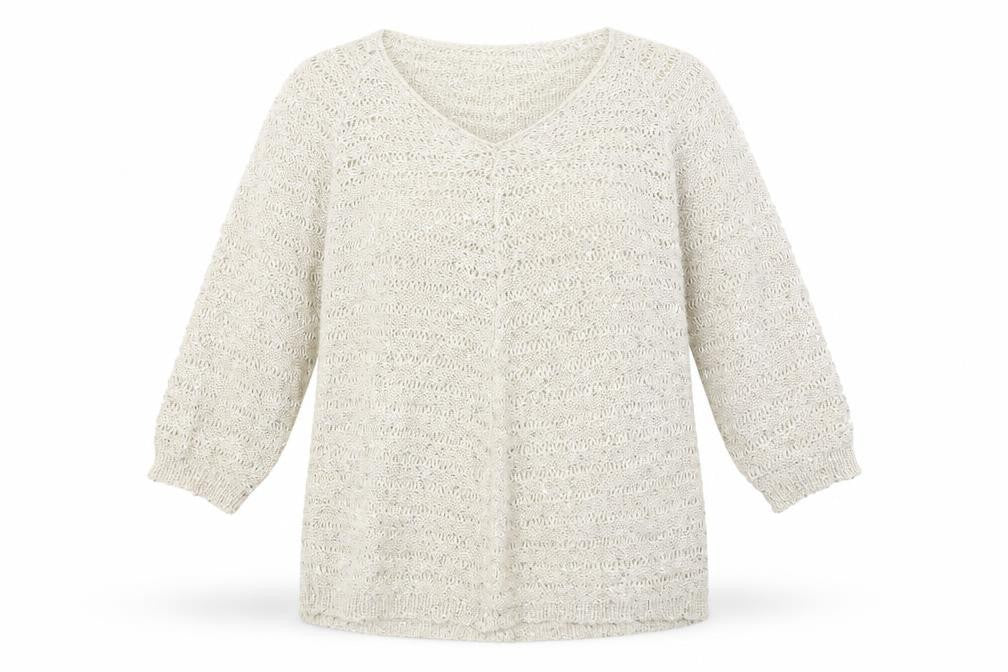 Womens UK Size 12 Roman Beige Pullover Jumper