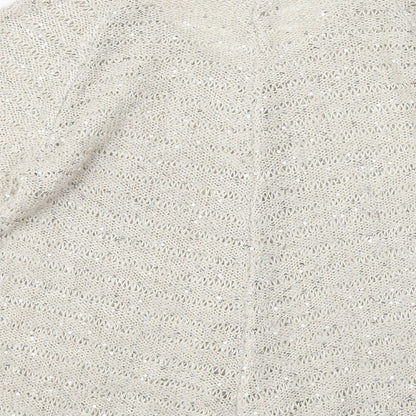 Womens UK Size 12 Roman Beige Pullover Jumper