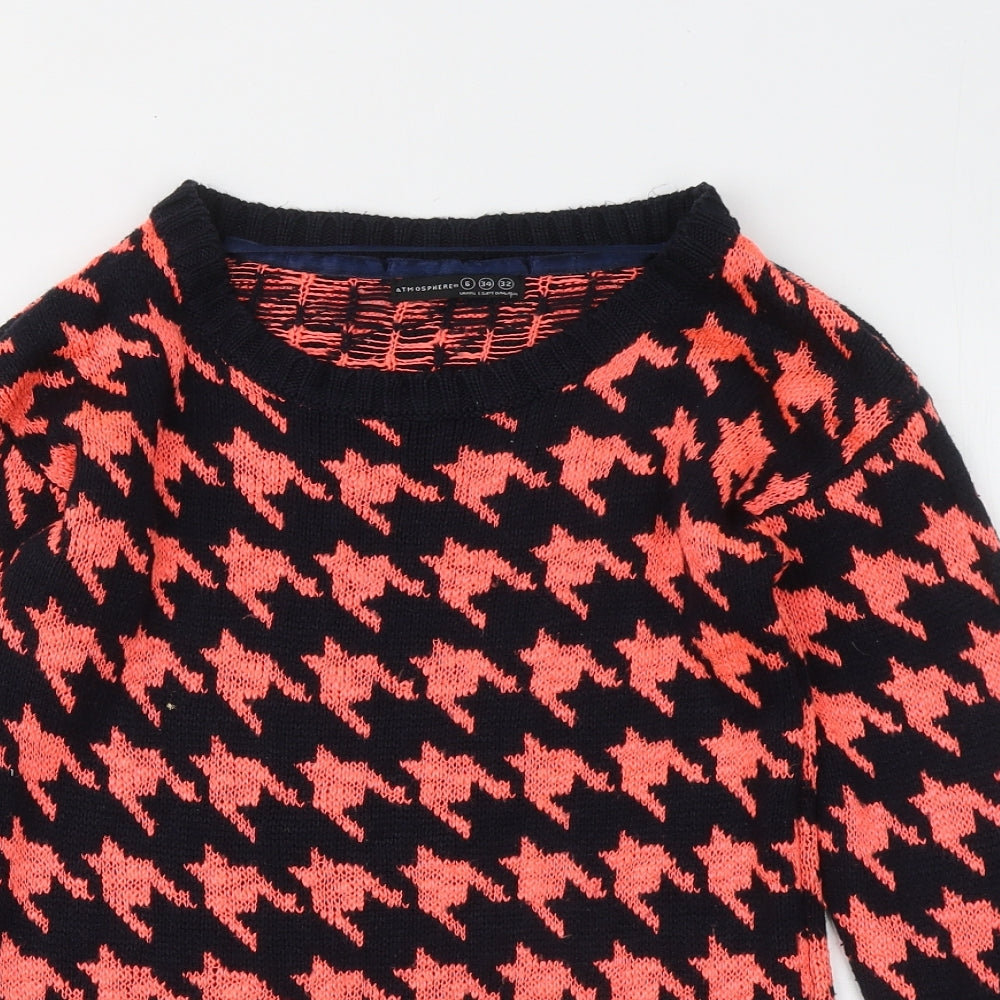 Womens UK Size 6 Atmosphere Orange Pullover Jumper