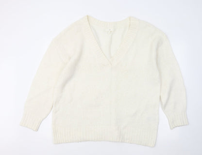 Womens UK Size M H&M Ivory Pullover Jumper