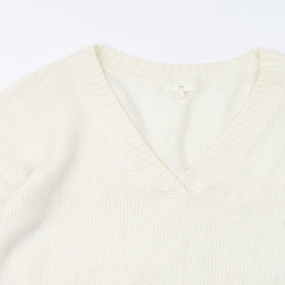Womens UK Size M H&M Ivory Pullover Jumper