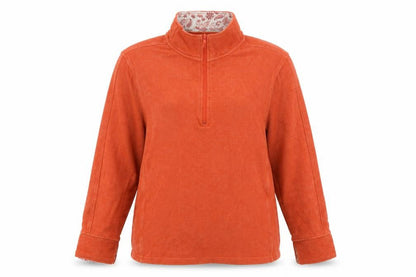 Womens UK Size S Orvis Orange Pullover Jumper