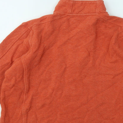 Womens UK Size S Orvis Orange Pullover Jumper