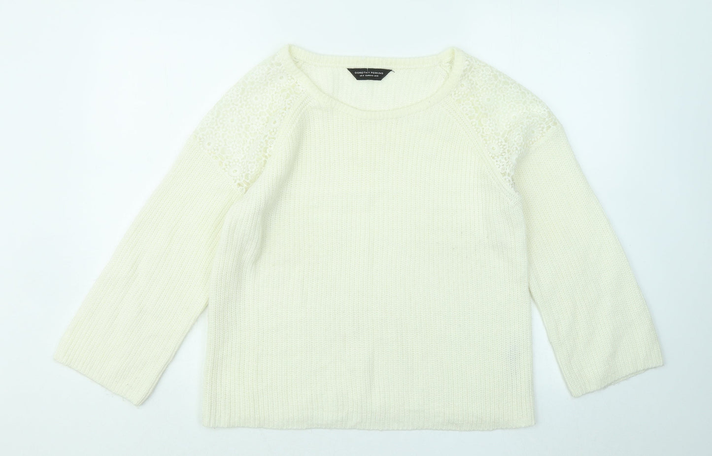 Womens UK Size 12 Dorothy Perkins Ivory Pullover Jumper