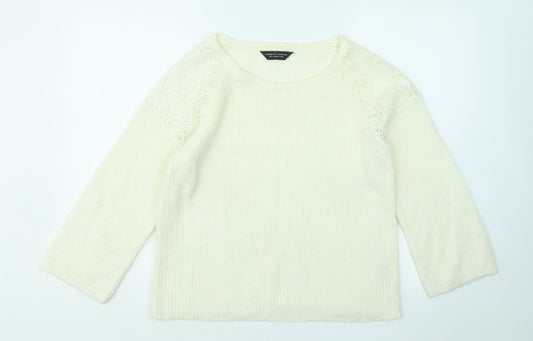 Womens UK Size 12 Dorothy Perkins Ivory Pullover Jumper