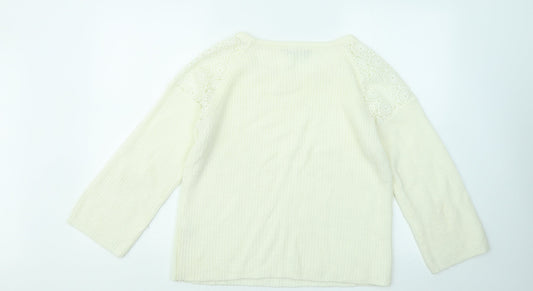 Womens UK Size 12 Dorothy Perkins Ivory Pullover Jumper