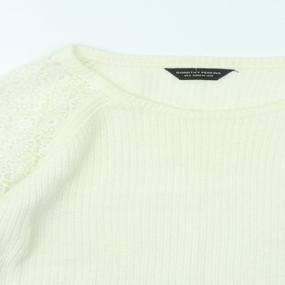 Womens UK Size 12 Dorothy Perkins Ivory Pullover Jumper