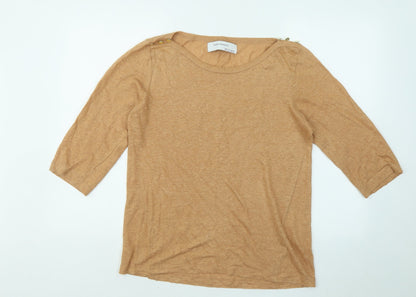 Womens UK Size L Zara Beige Pullover Jumper
